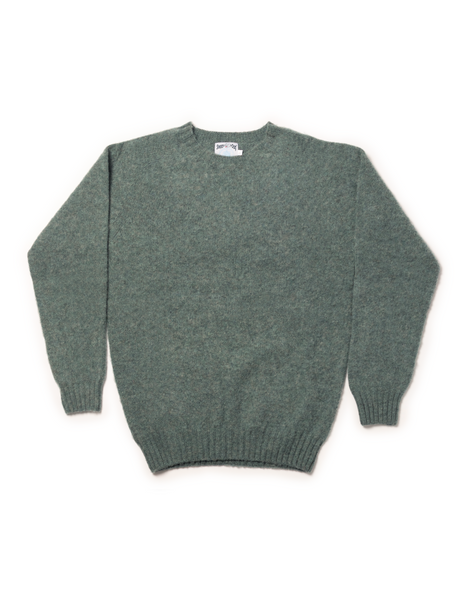 Shaggy Dog Sweater Green Mix - Slim Fit| Men's Shaggy Dog Sweater