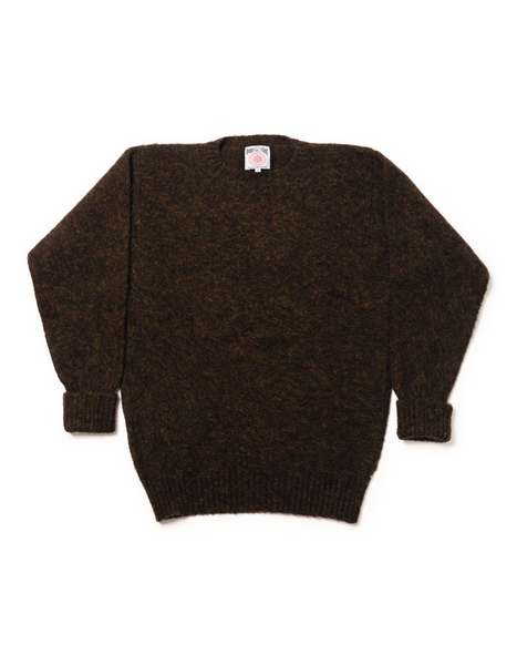 Shaggy Dog Sweater Classic Brown - Classic Fit | Men's Dress Clothes