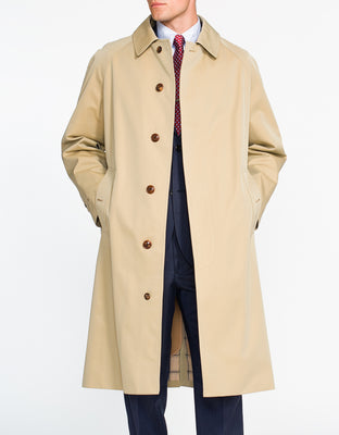 Tan Grey Herringbone Reversible Coat | Men's Dress Clothes - J