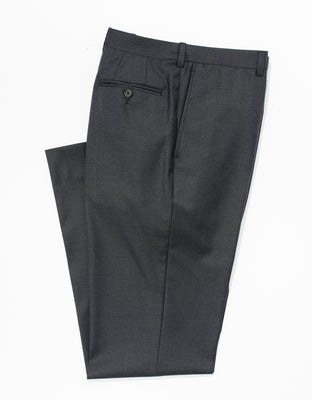 Charcoal Wool Flannel Trousers | J. PRESS