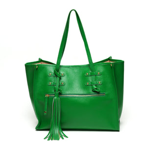 kelly green leather bag