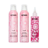 detox set | reset scalp cleansing gel shampoo, cooling gel conditioner + pink charcoal scalp cleansing oil