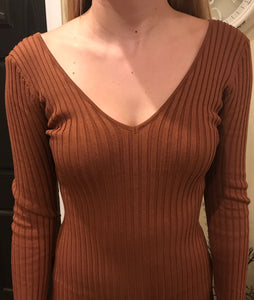 Mia Sweater Dress- Ginger