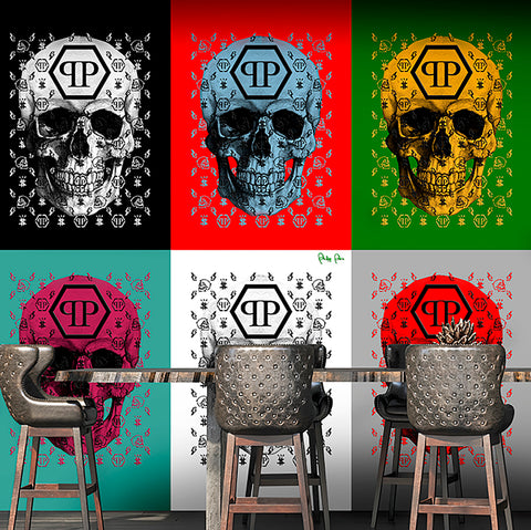 Zambaiti-Parati-mural-skull-Philipp-Plein-Z80091