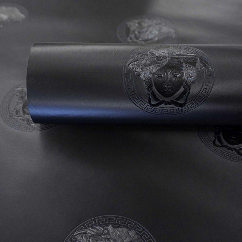 versace medusa black wallpaper