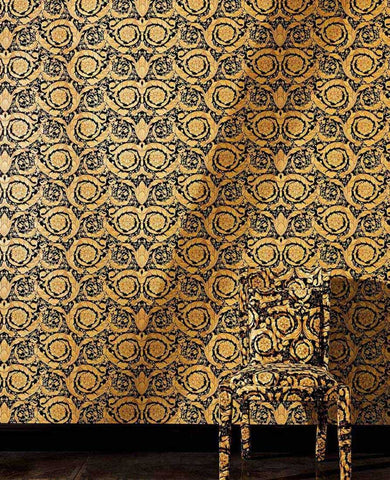 barocco flowers versace wallpaper