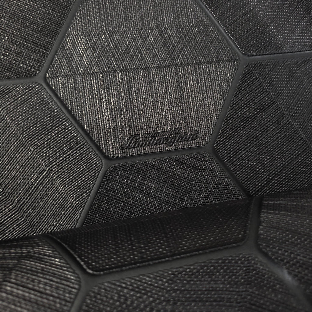 Z44801 Lamborghini Hexagon Feature Black textured Wallpaper 3D Geometr