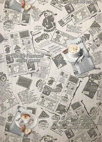 C791-10 Wallpaper gray off white vintage newspaper textured wallcoveri ...