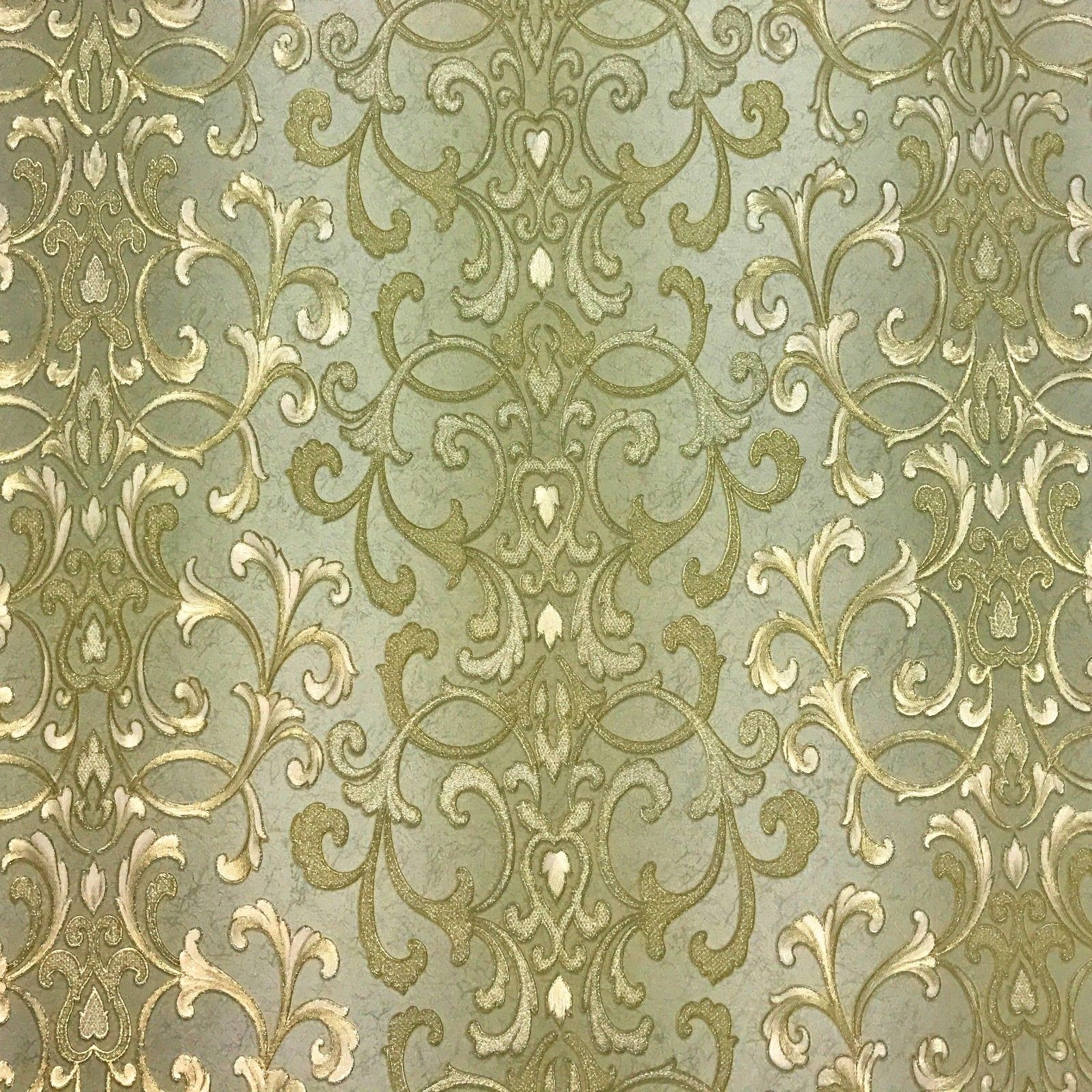 Green Victorian Style Wallpaper  La boutique Canada