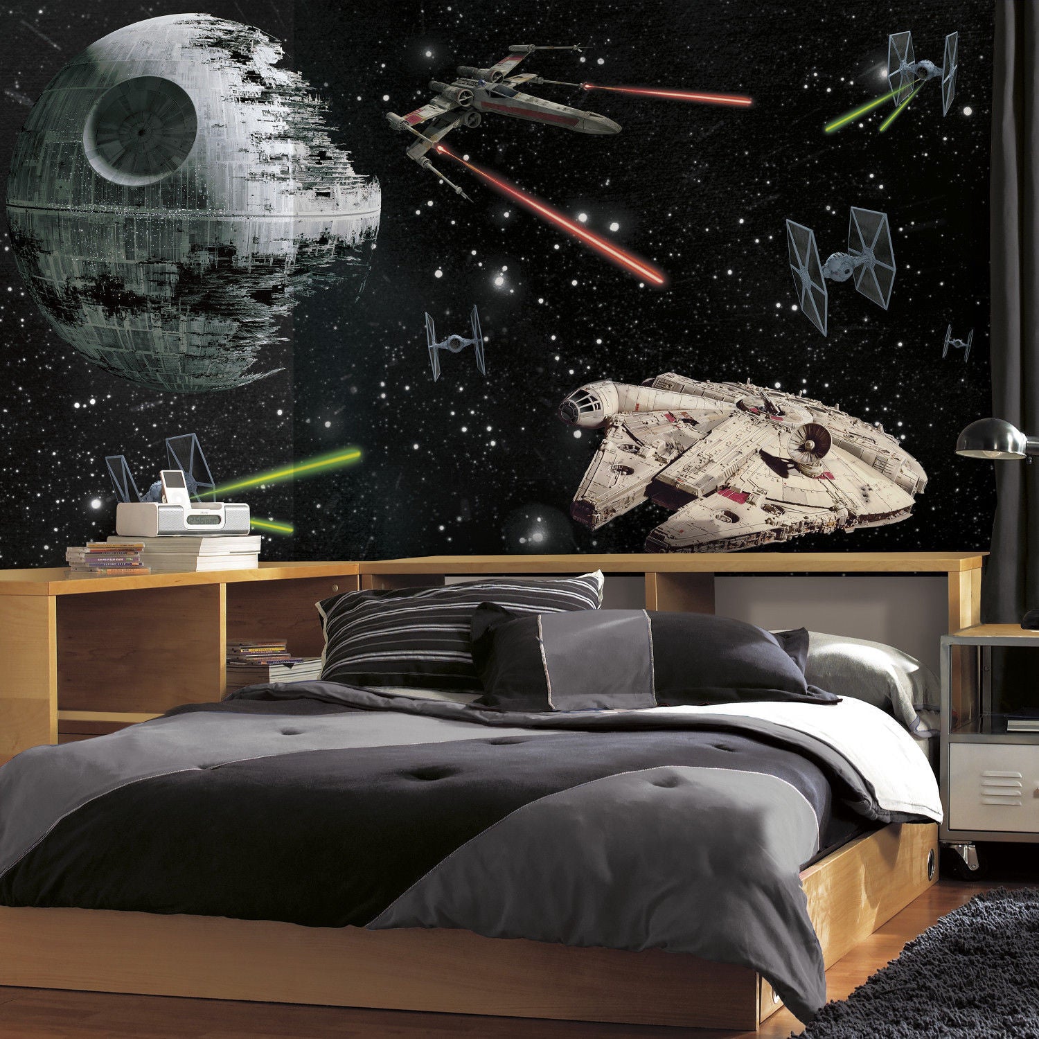 star wars wall mural