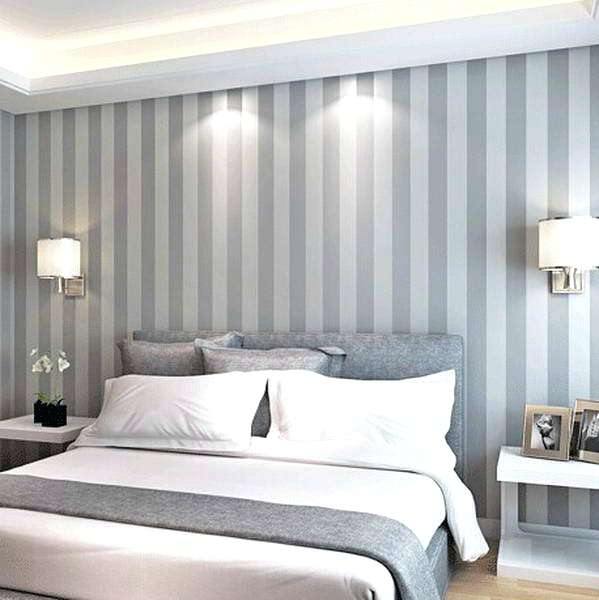 silver wallpaper bedroom