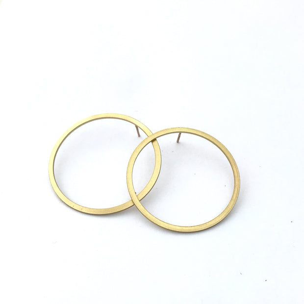 Upside Down Hoop With Bar Jacket Earrings – Rebekah Vinyard Jewelry