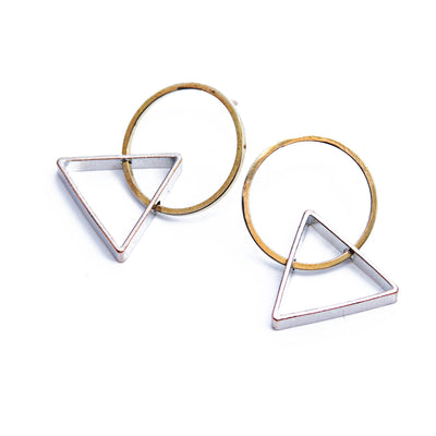 Upside Down Hoop With Bar Jacket Earrings – Rebekah Vinyard Jewelry