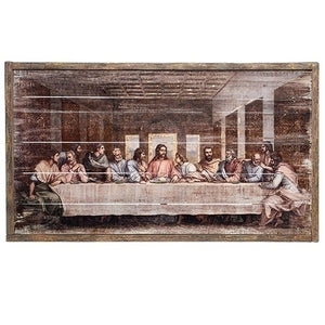 21 H The Last Supper Panel Wall Hanging Catholic Book Gift Store