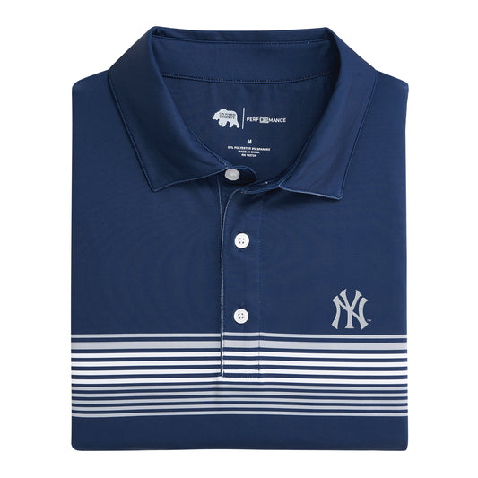 MLB Baseball NEW YORK YANKEES Golf Style Embroidered Button Polo Shirt