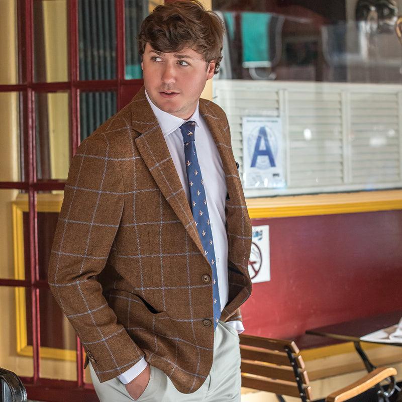 windowpane sport coat