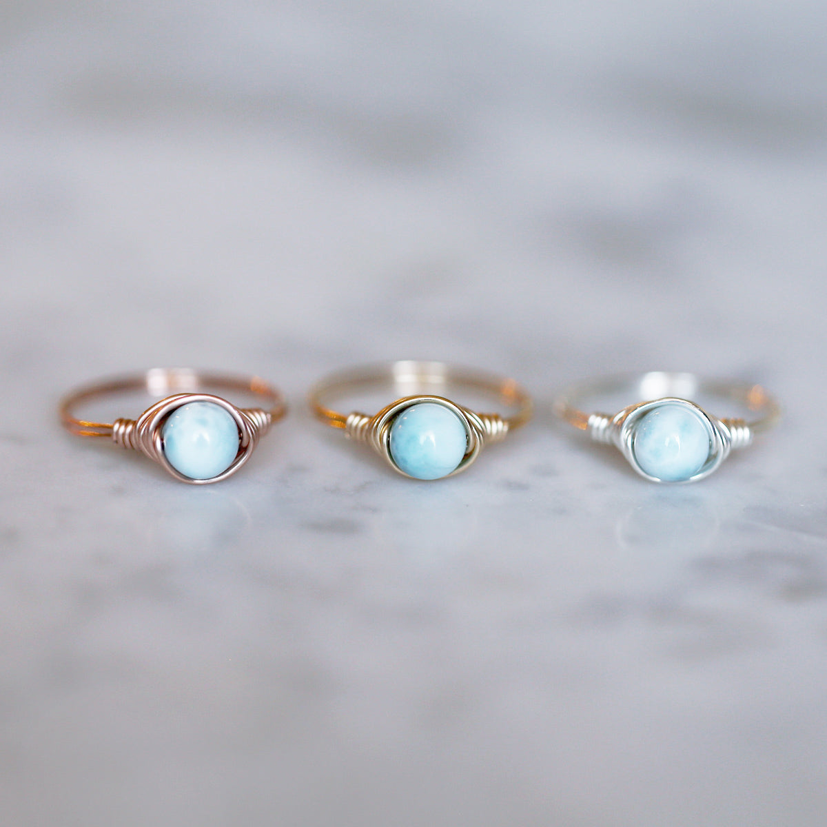 Larimar Ring – Salt City Gems