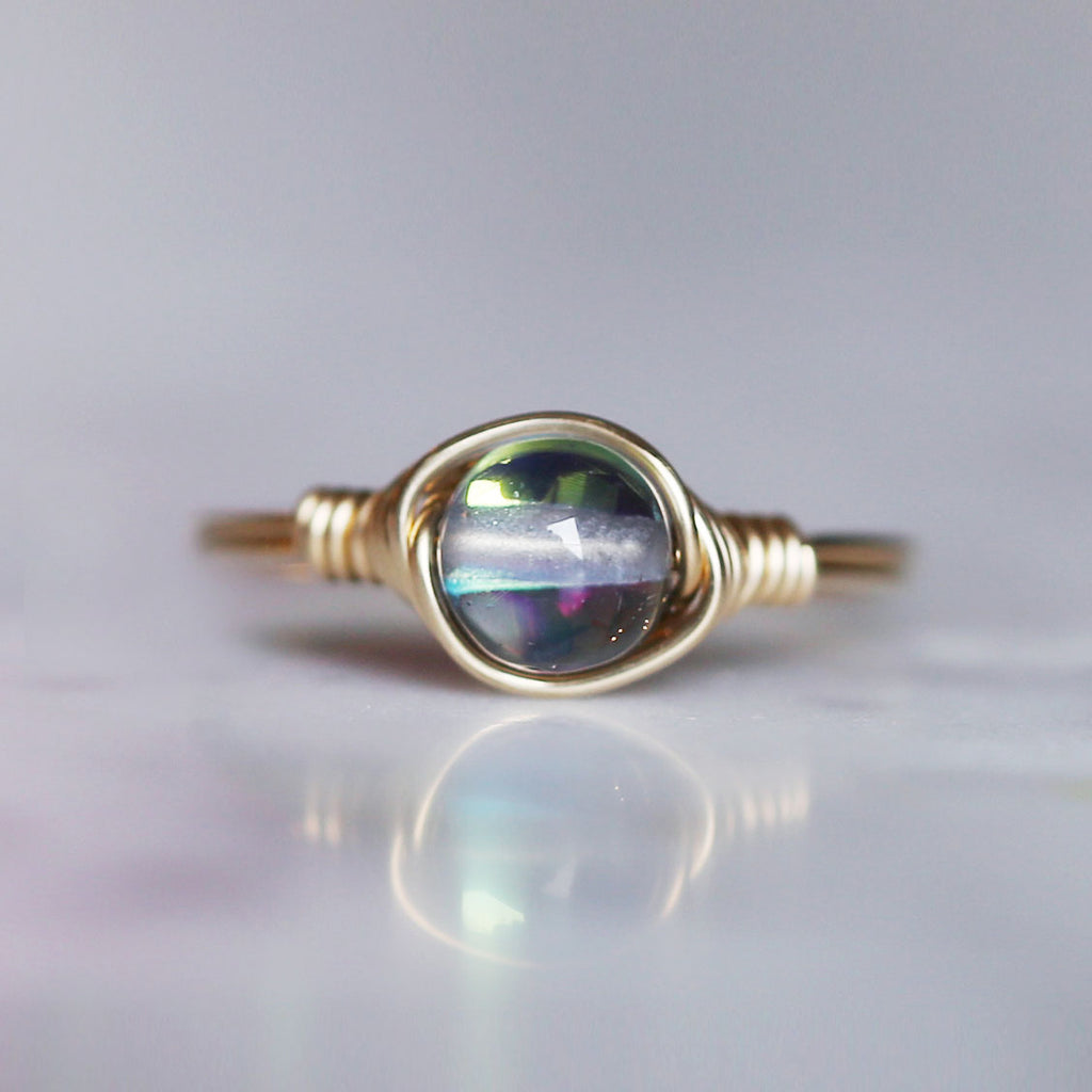 Blue Mystic Aura Ring – Salt City Gems