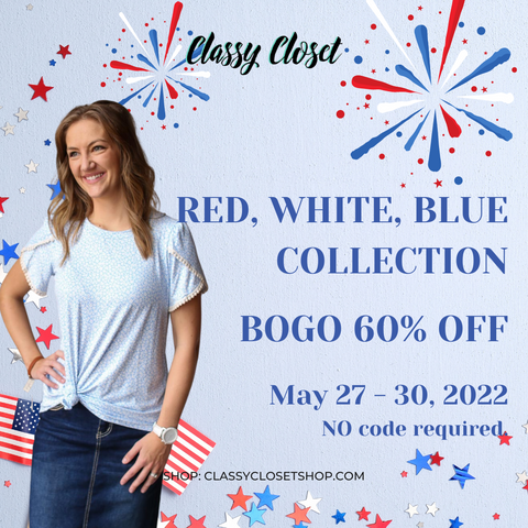 Memorial Day Sale BOGO 60% Off Classy Closet Online Modest Boutique Iowa