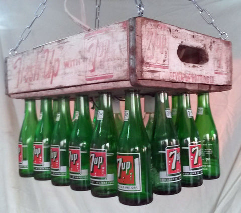 7 up crate light vintage