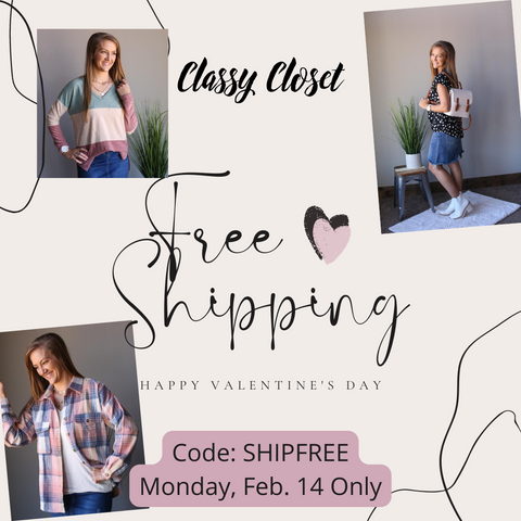 FREE SHIPPING Classy Closet Boutique Valentine's Day Date Night Outfit Ideas