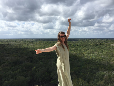 climb ruins adventure explore in Tree Myriah jewelry wanderlust tropical inspired jewelry