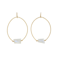 hoops moonstone elegant simple refined gift holiday christmas party 