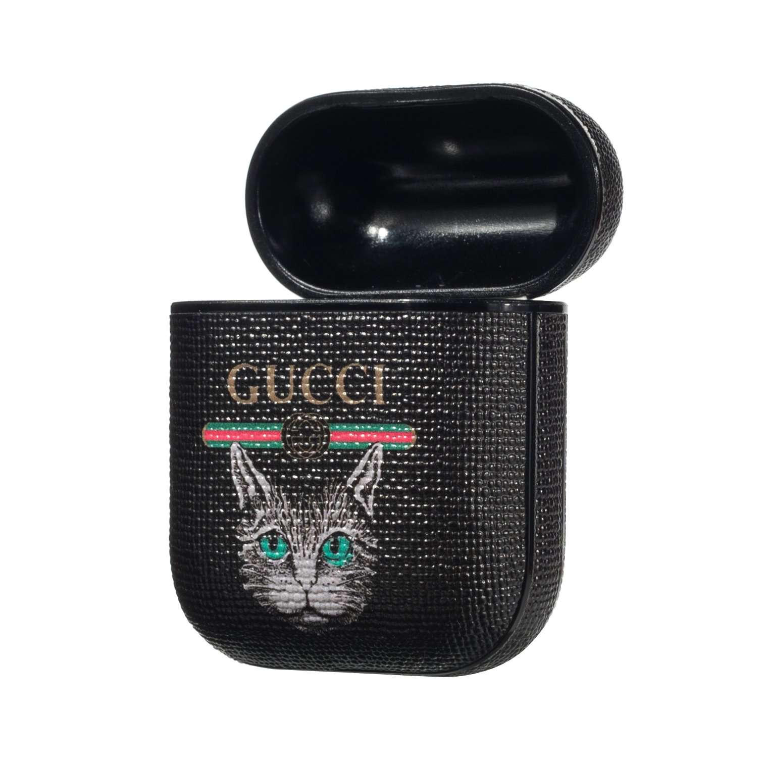  Gucci  Cat  AirPods Leather Protective Shockproof Case 