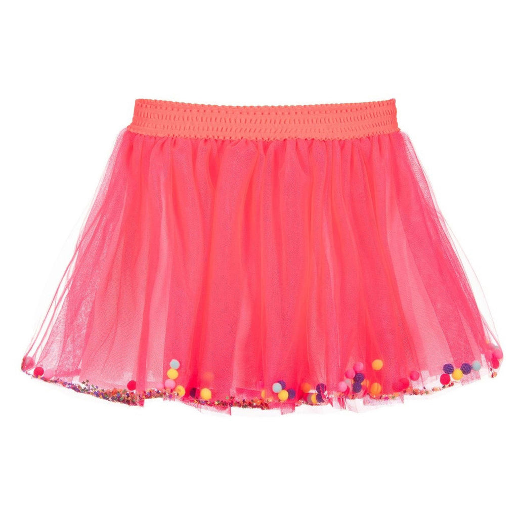 Billieblush Party Tulle Skirt with Sequins and Pompoms Inside – Petit ...