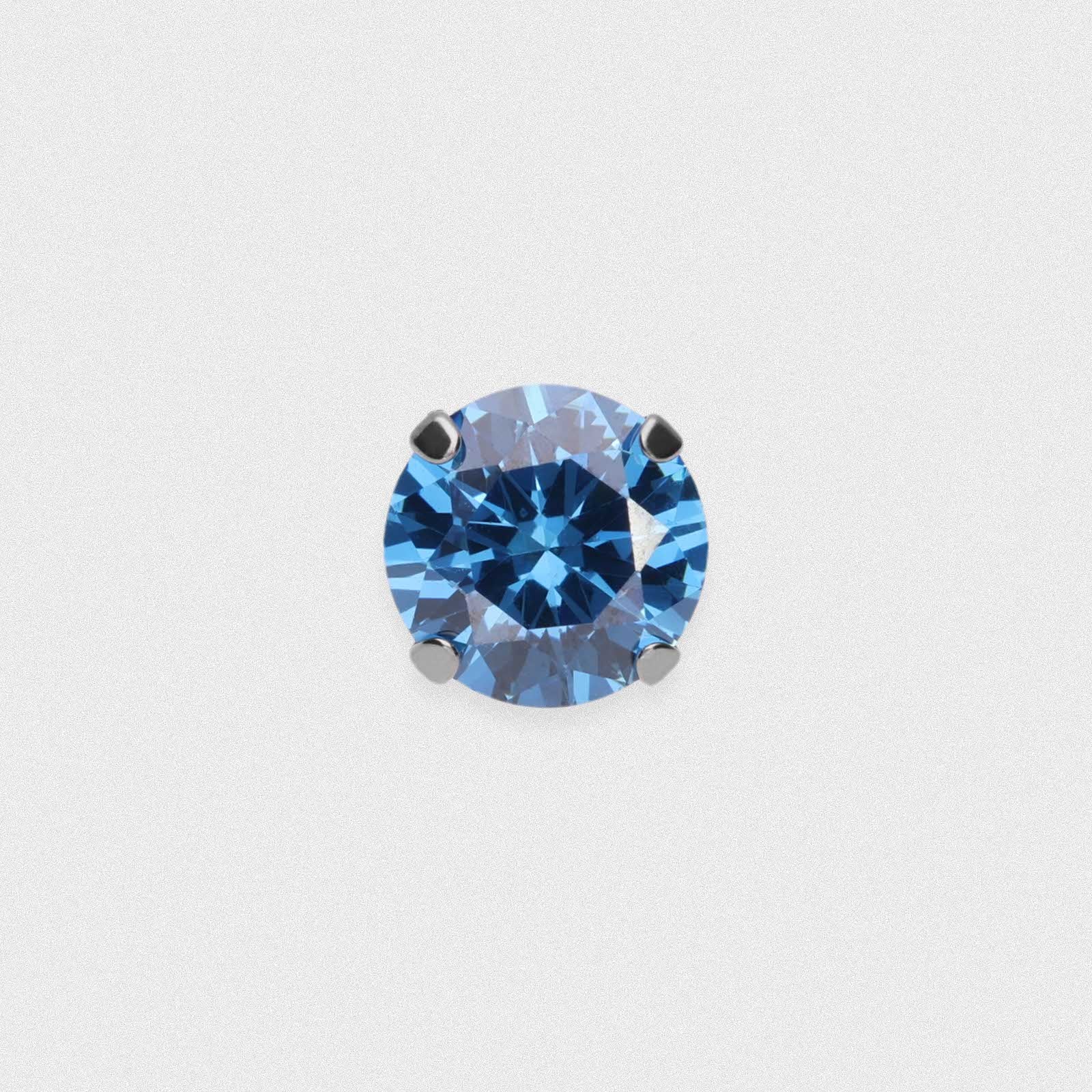 Product Image for Four Prong Sapphire Blue Titanium Threaded Top