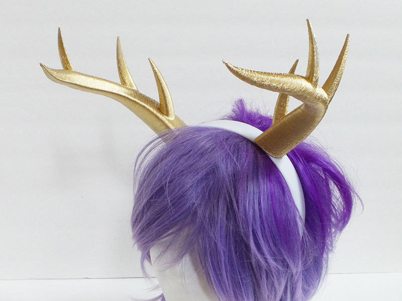 gold reindeer antlers