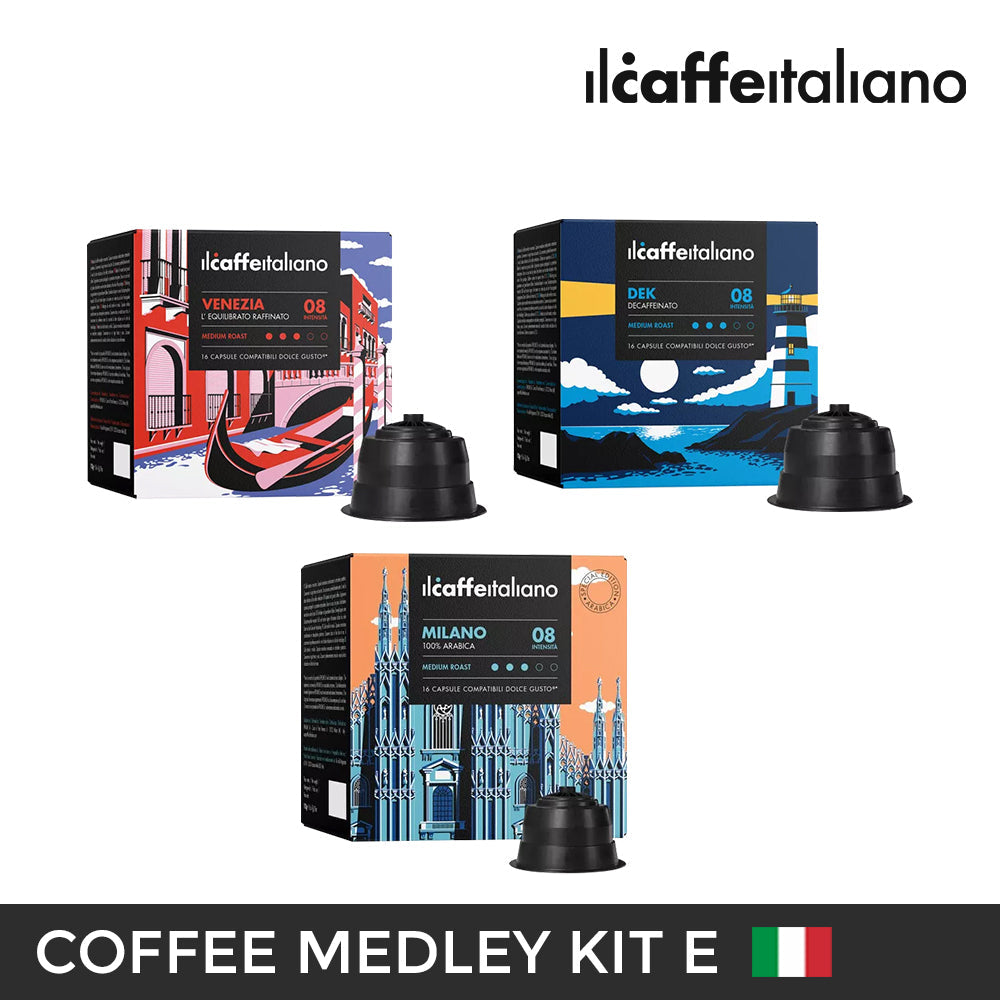 Ilcaffe Italiano Dolce Gusto Compatible Coffee Capsules Medley Kit B, –  Interior Source