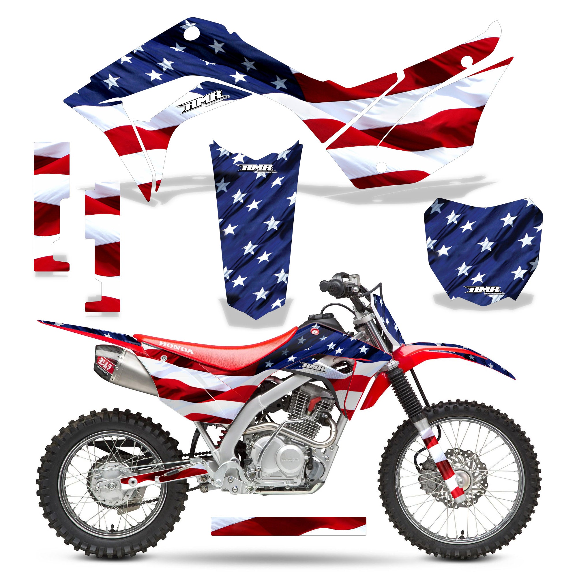 Honda Crf125f Graphics Kits Over 100 Designs To Choose From Invision Artworks Powersports Graphics