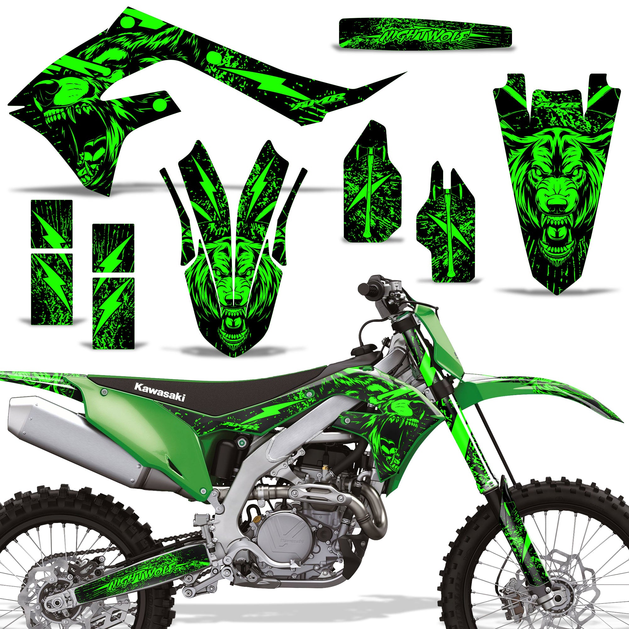 Kawasaki KXF 250 / 450 Graphics - Over 100 Designs to Choose From - Invision Artworks Powersports