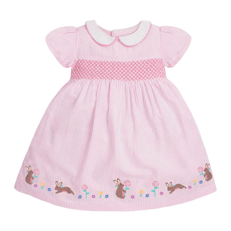 "Margaret-Ann" Smocked Party Dresses for Little Fashionistas - 3 Colorful Designs