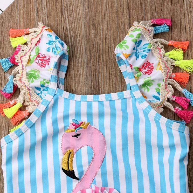 "Flamingo, Baby!" One-Piece Swimsuit - The Palm Beach Baby
