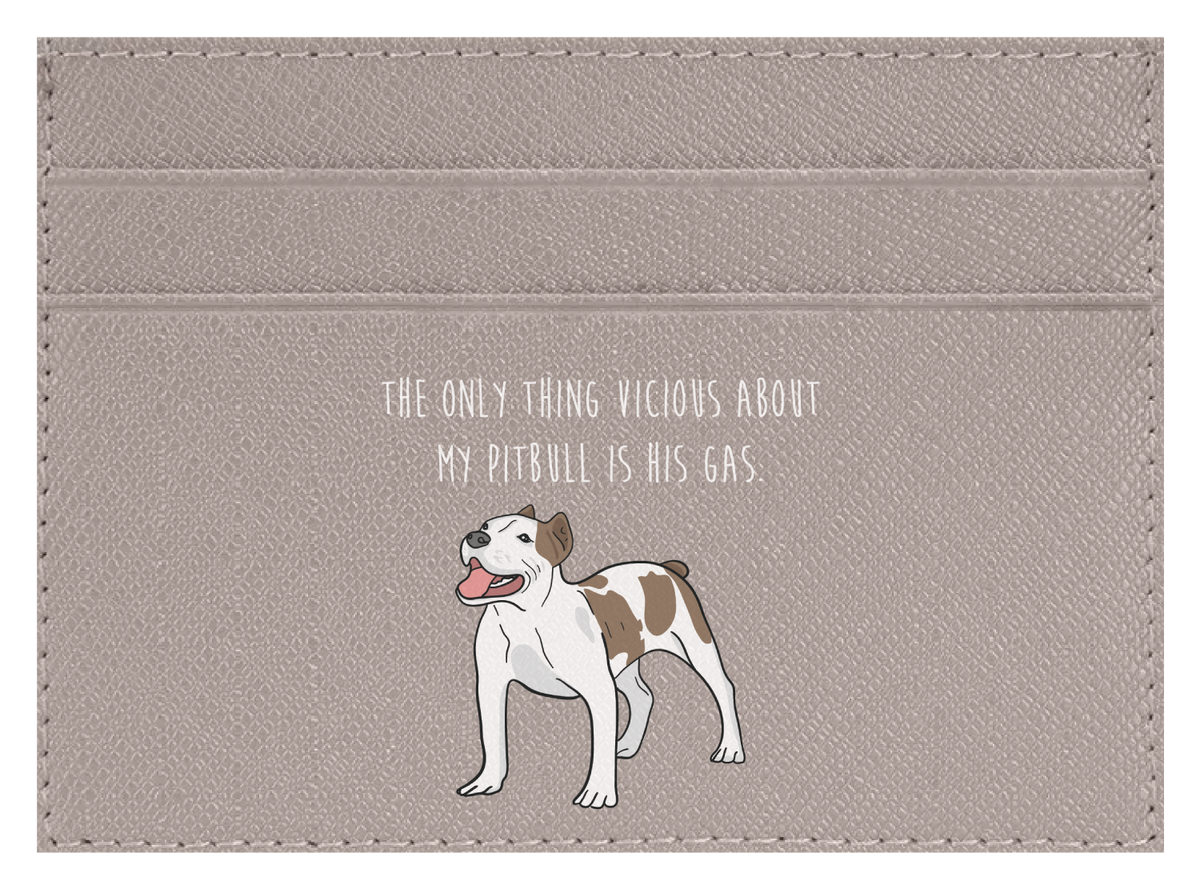 Pitbull Bikini Birthday Card 