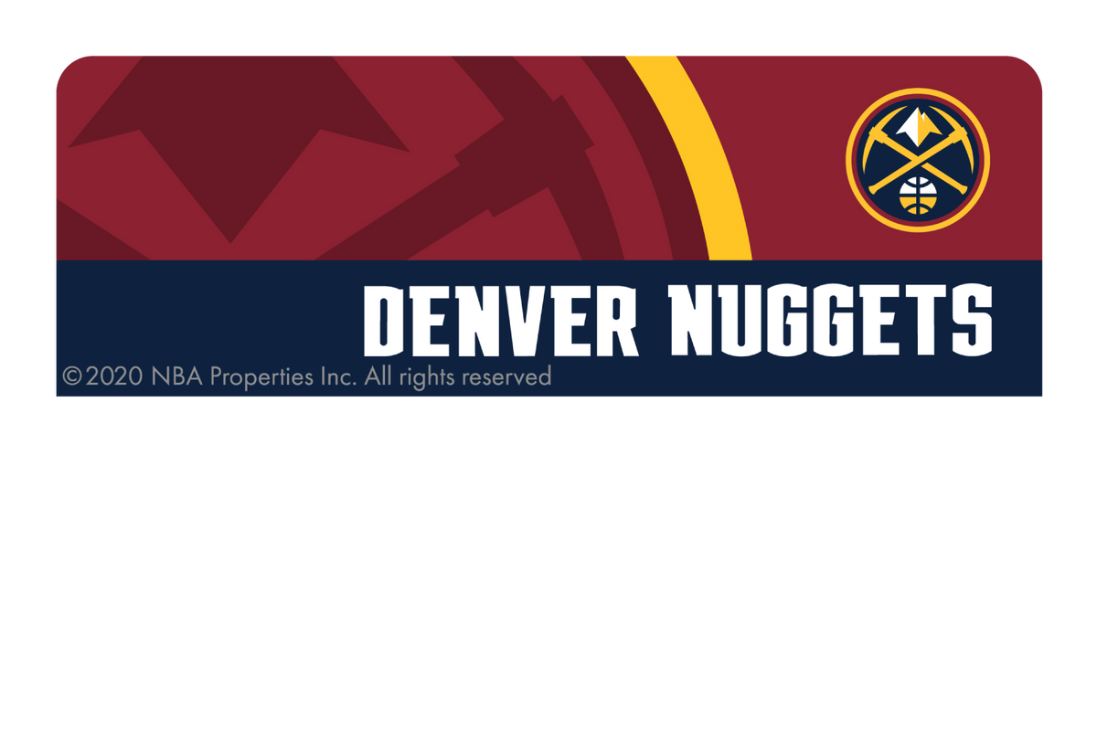 Credit Debit Card Skins | Cucu Covers - Customize Any Bank Card - Denver Nuggets: Home Hardwood Classics Half Cover / Small Chip