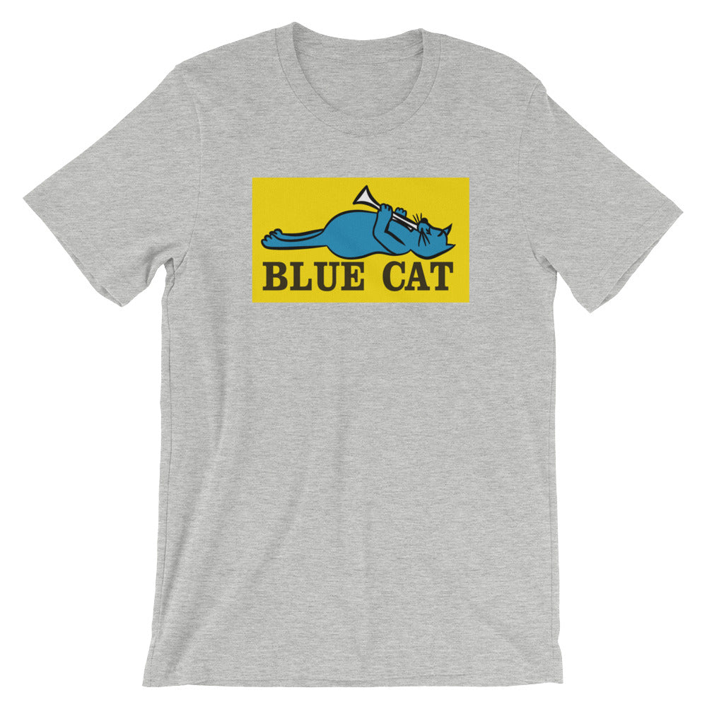 blue cat shirt