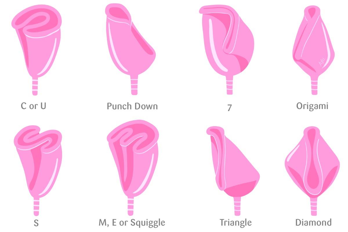 server skitse menneskemængde Menstrual Cup Folding Methods – JuJu (Freedom Products)