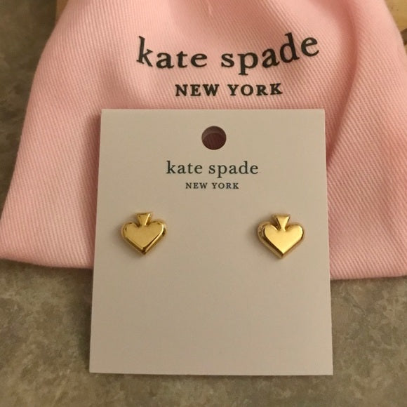 Reposición dedo Punto muerto Aretes Kate Spade Everyday Spade Dorados – illa Elite Fashion Suppliers