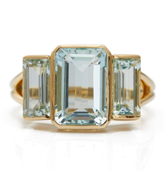 Aquamarine Nouveau Supreme Ring – YI COLLECTION