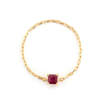 Ruby petite Chain Ring – YI COLLECTION