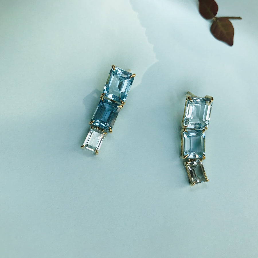 Topaz Ombre Cascade Earrings – YI COLLECTION