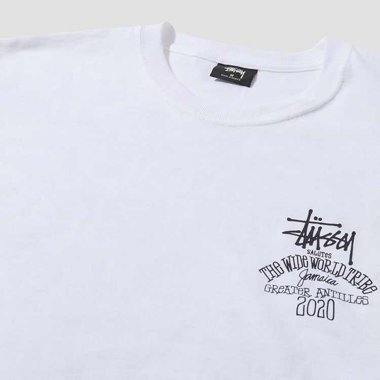 STÜSSY T-SHIRT JAMAICA WORLD TRIBE TEE 1904507 White – HARRESØ