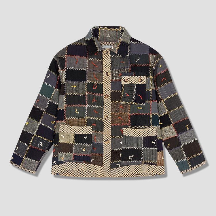 BODE JACKET ONE OF KIND WOOL CRAZY QUILT Multi –