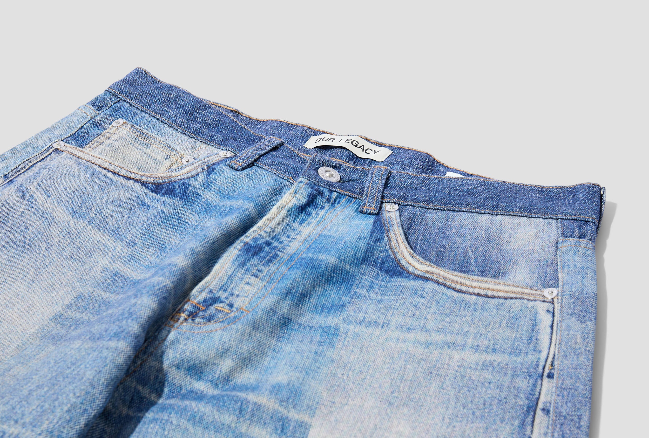 OUR LEGACY THIRD CUT - DIGITAL DUAL DENIM M2225TDD Blue – HARRESØ