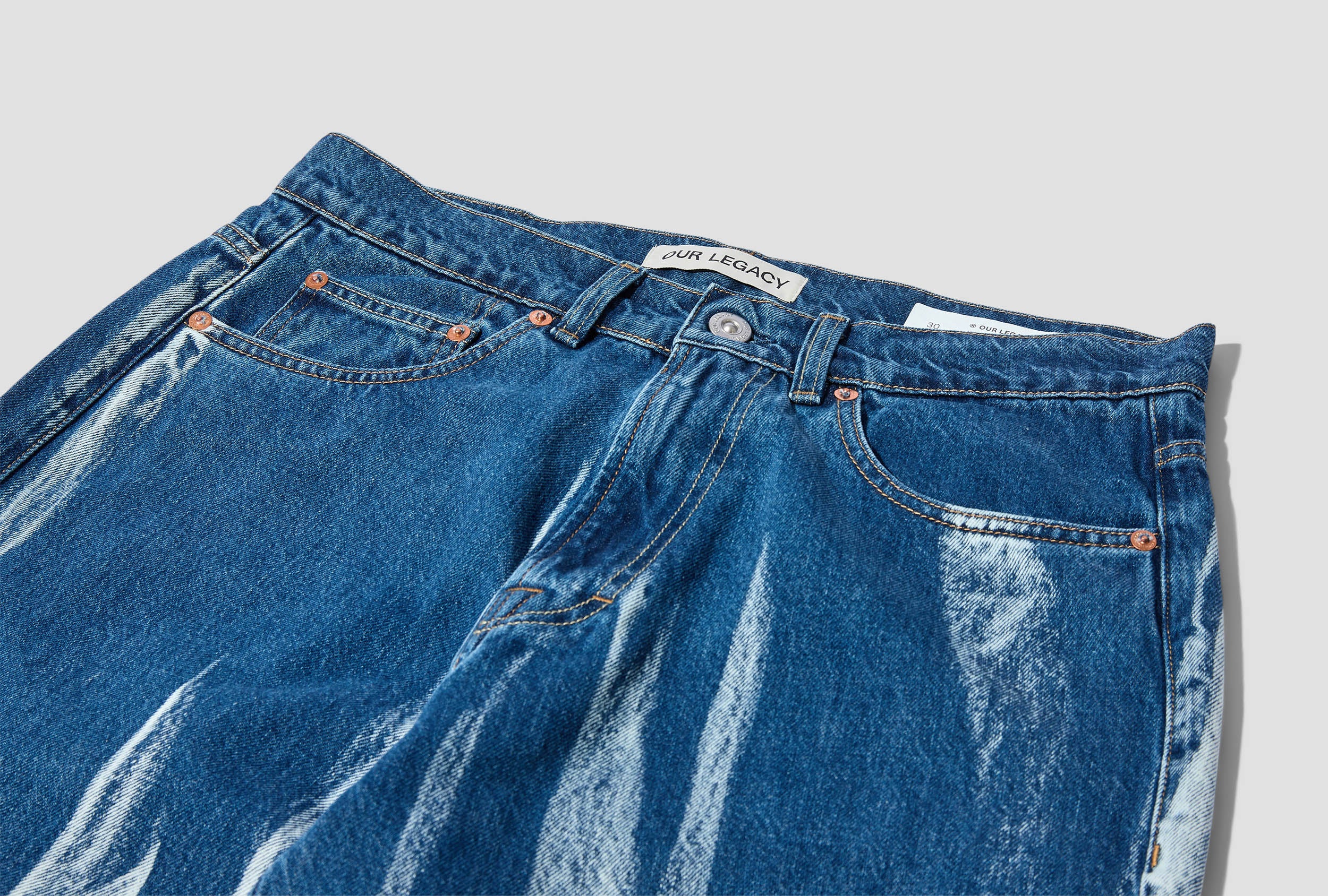 OUR LEGACY EXTENDED THIRD CUT - GLASS BLEACH DENIM M2225SGB Blue