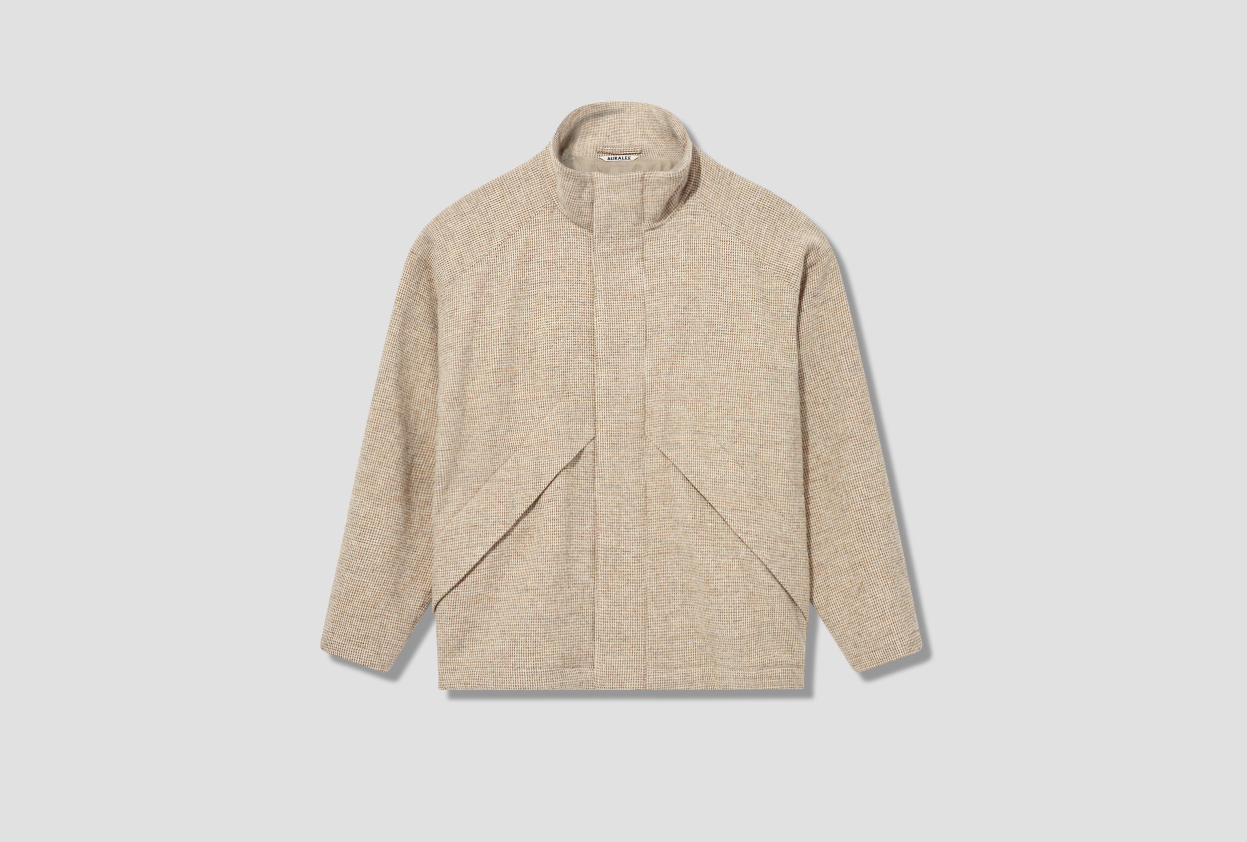 AURALEE TWEED ZIP BLOUSON