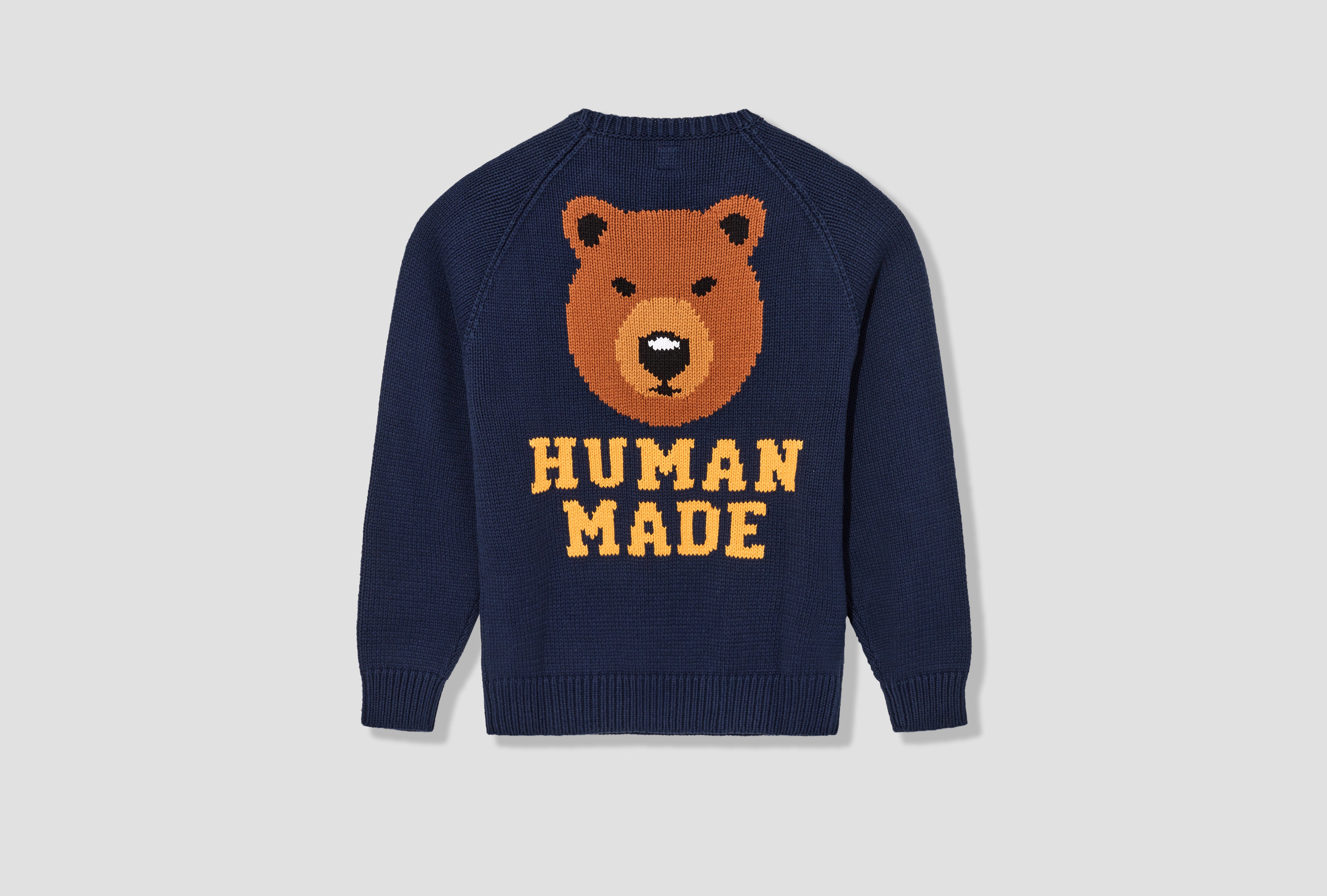 値引 HUMAN MADE Bear Raglan Knit Sweater M agapeeurope.org